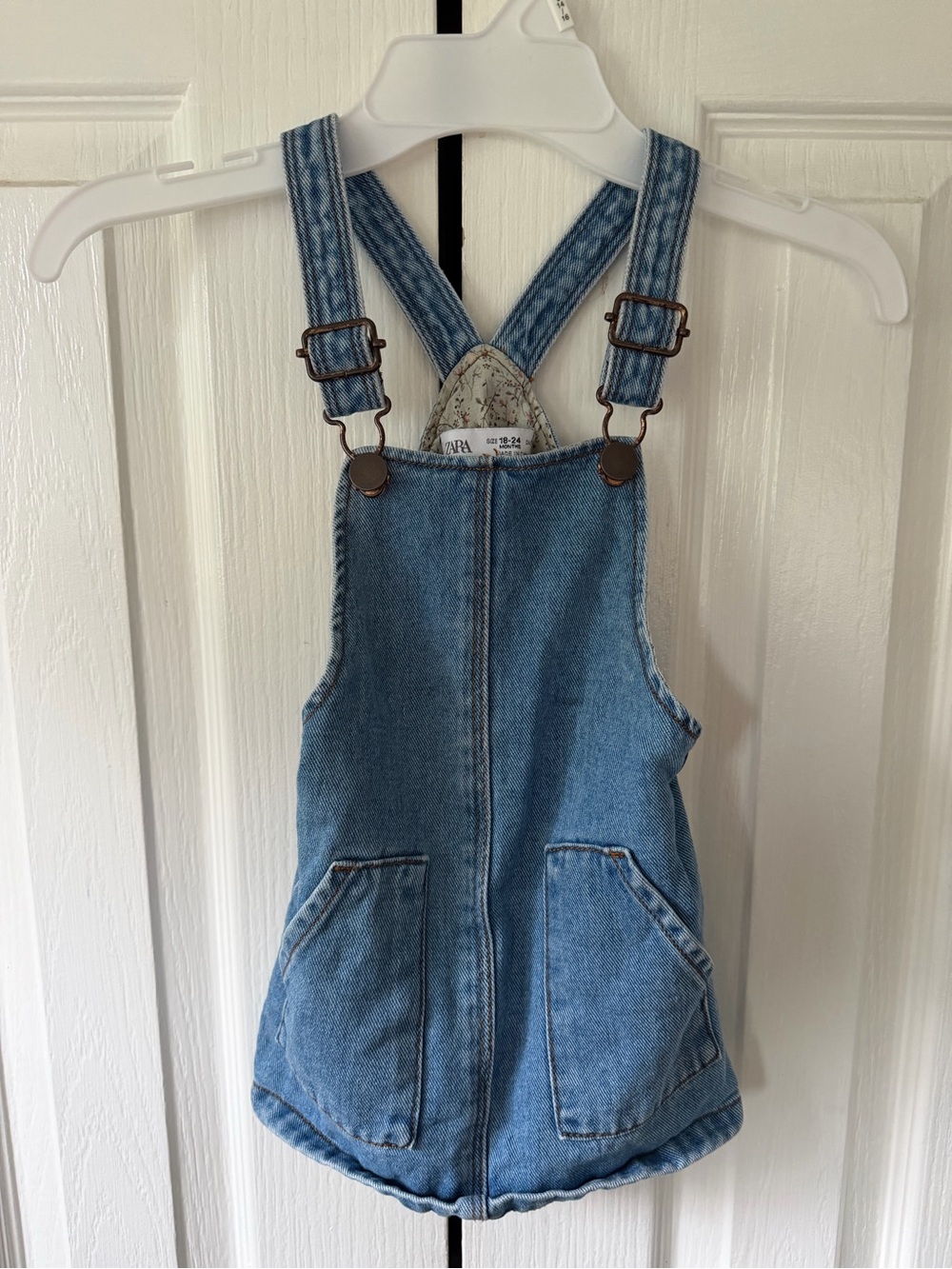 Zara Demin Overall Dress